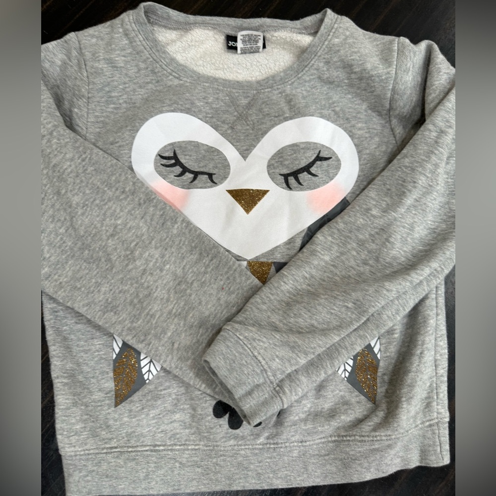 Joe boxer girls fleece top sweatshirt M (7-8)